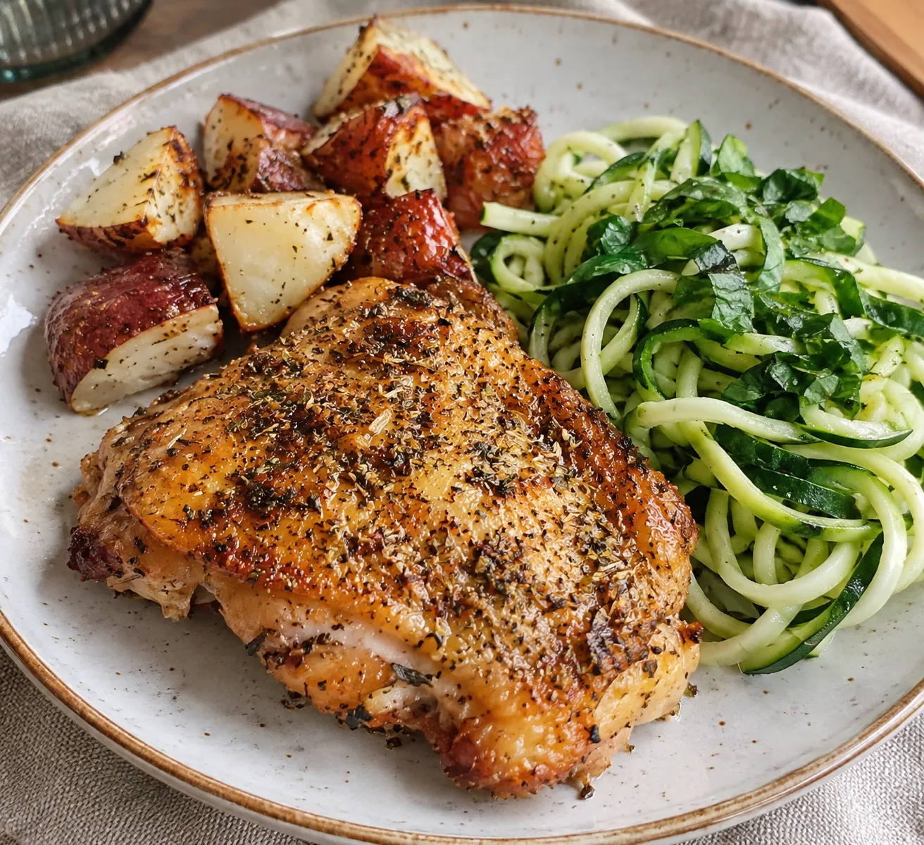 Herb Roasted Chicken Thighs