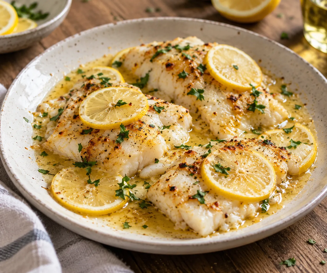 Baked Lemon Butter Cod