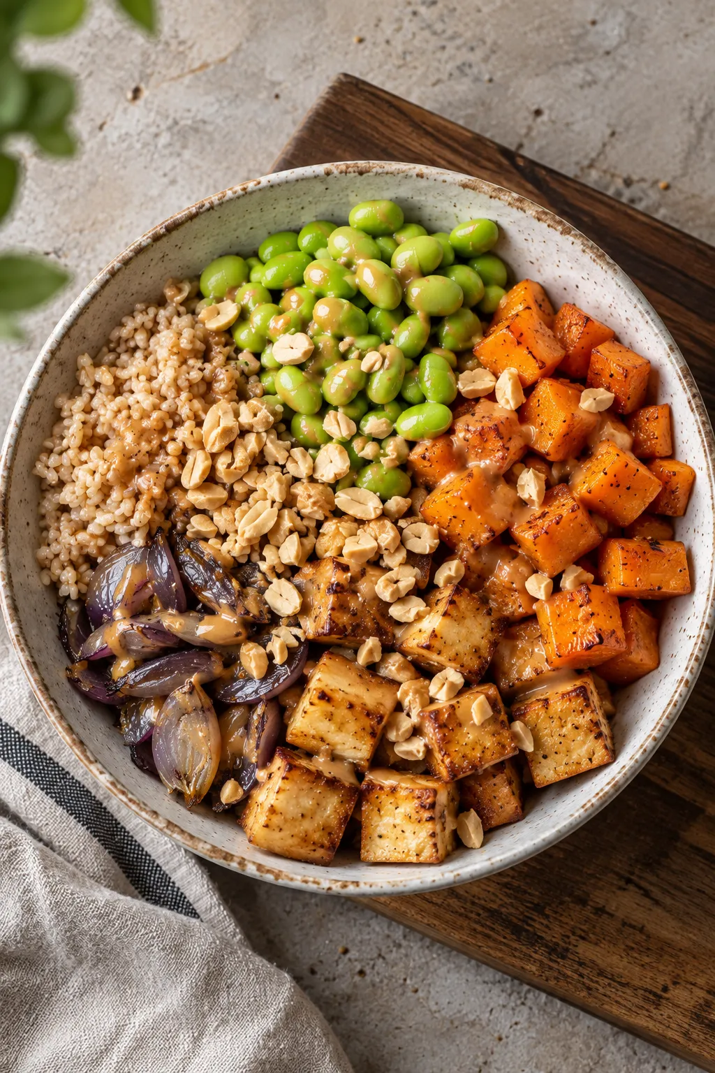 Crispy Tofu Buddha Bowl