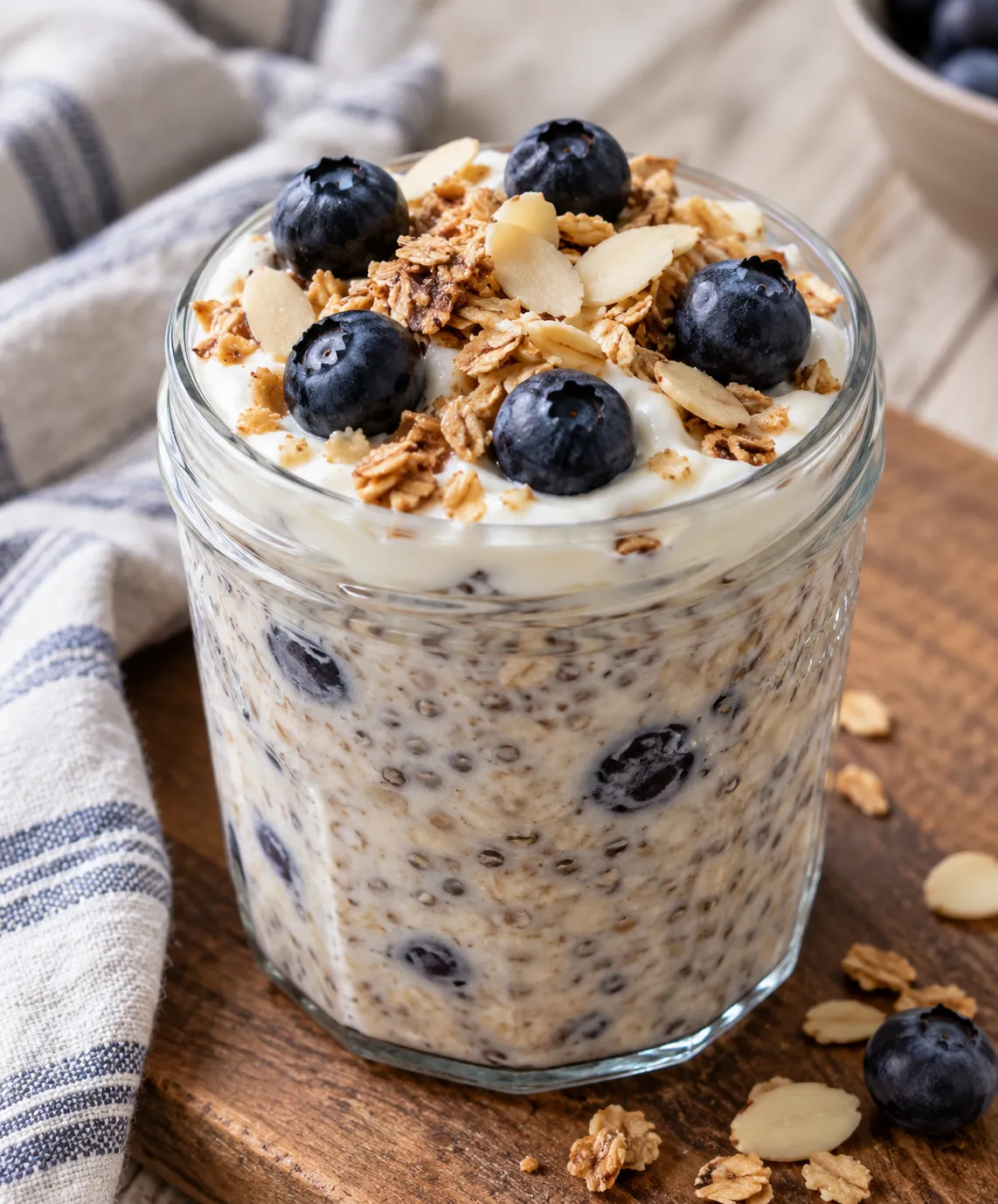 Overnight Oats with chia seeds